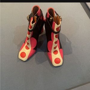 Polka Dot Valentino Ankle Booties